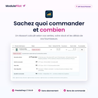 MP Stock Planner : sachez quoi commander et combien