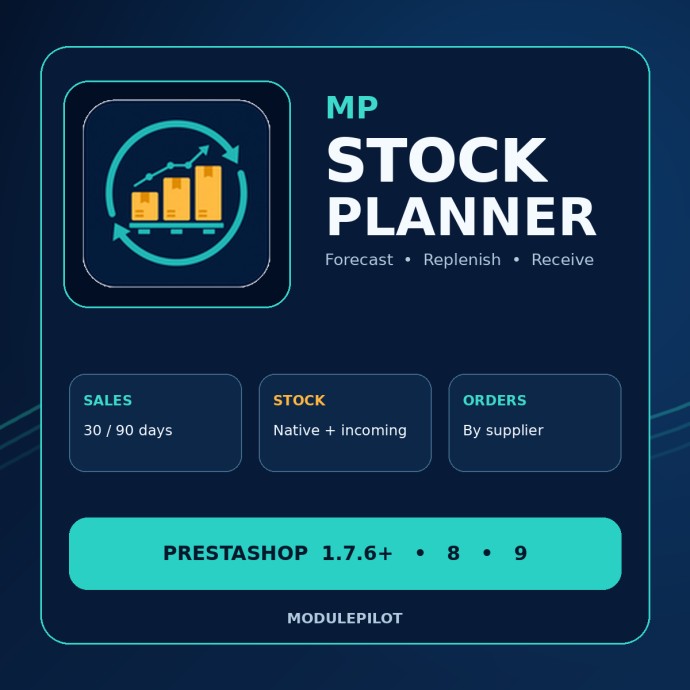 MP Stock Planner – réassort et prévision de stock