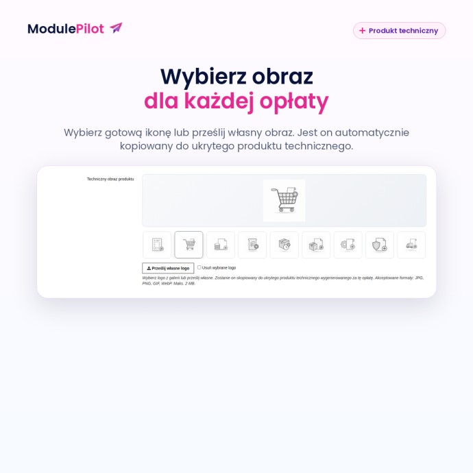 Wybierz obraz dla każdej opłaty