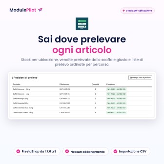 Sai dove prelevare ogni articolo