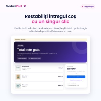 Restabiliți întregul coș cu un singur clic