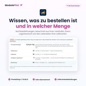 Wissen, was zu bestellen ist und in welcher Menge