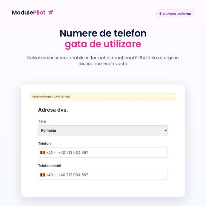 Numere de telefon gata de utilizare
