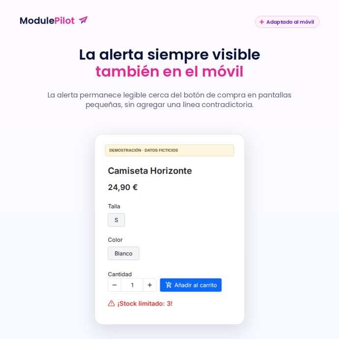 La alerta siempre visible también en el móvil