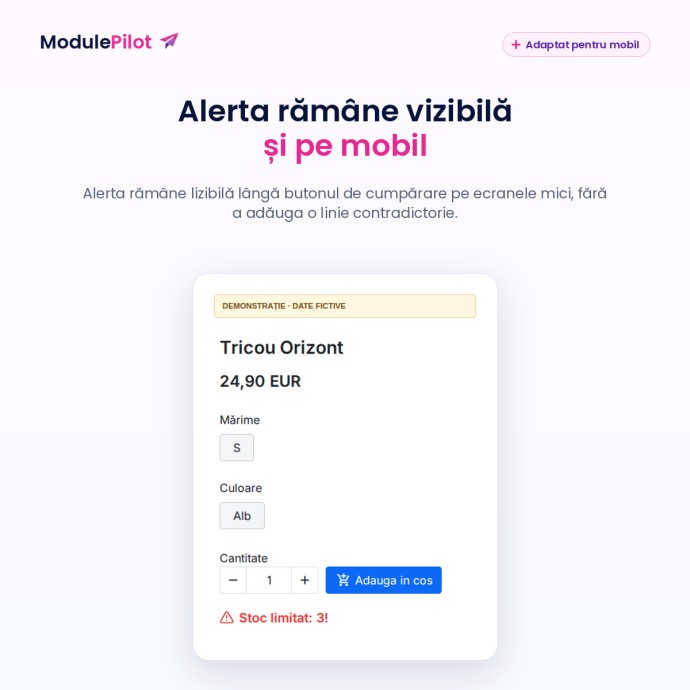 Alerta rămâne vizibilă și pe mobil