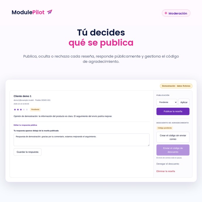 Tú decides qué se publica