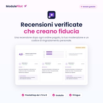 Recensioni verificate che creano fiducia