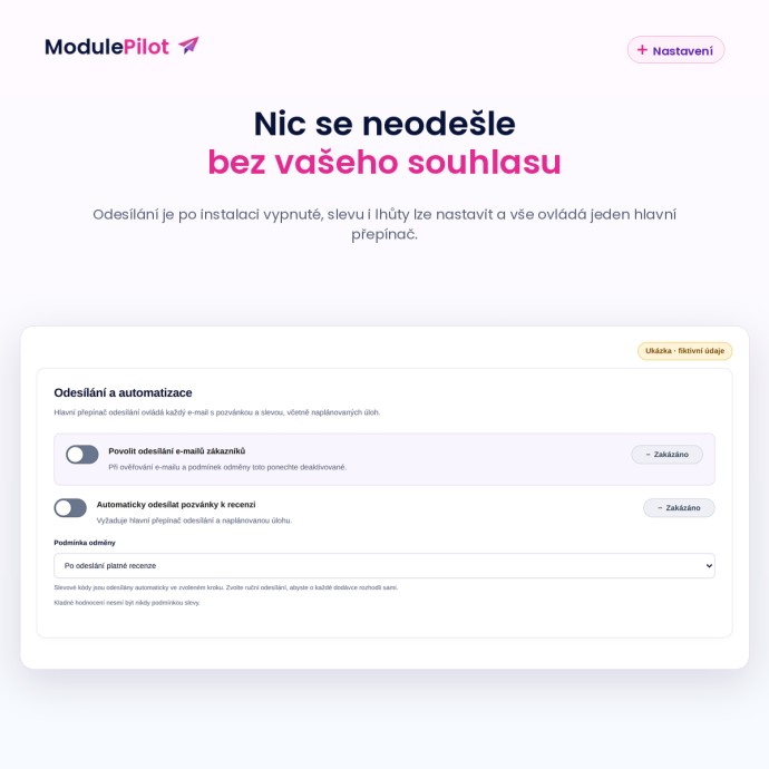 Nic se neodešle bez vašeho souhlasu
