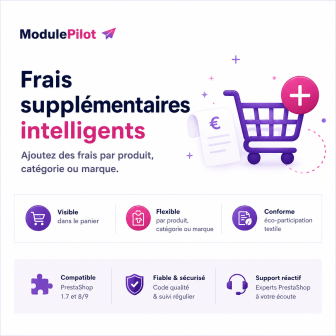 Frais supplémentaires automatiques par produit pour PrestaShop